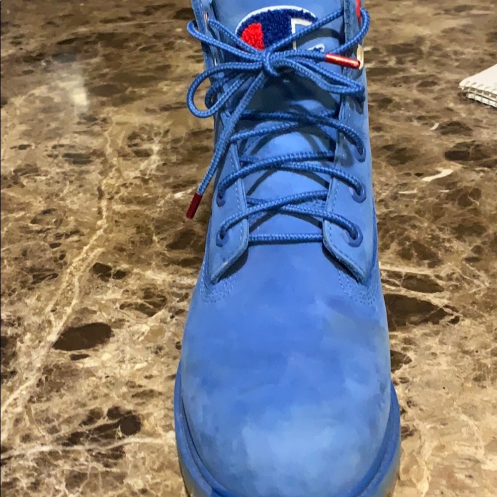 Blue champion timberlands